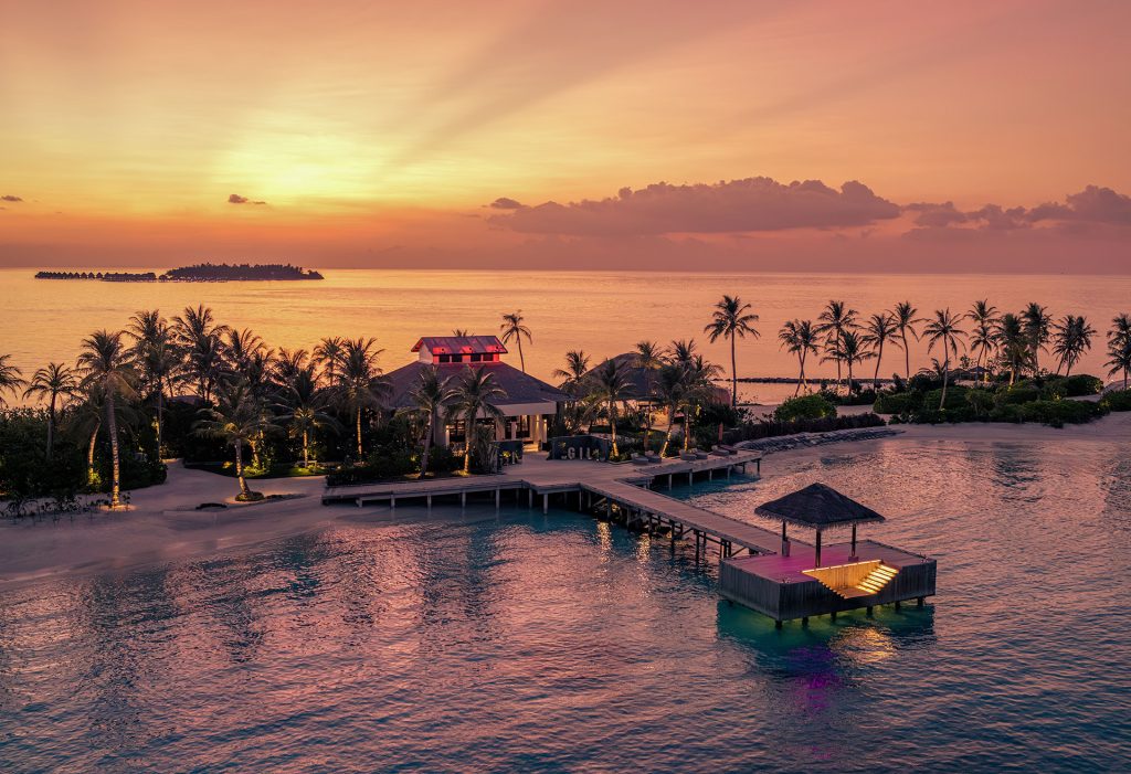 OBLU-SELECT-Lobigili-Island-Aerial-Sunset-Arrival-Jetty-01